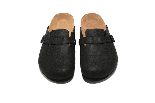 Birkenstock Dark Black Suede Clog Shoes