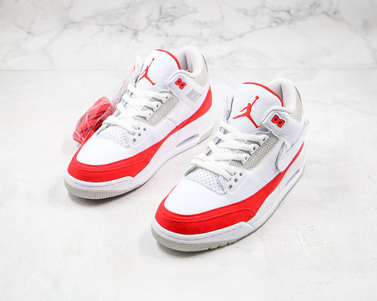 Nike Air Jordan 3 Retro Tinker Air Max 1 White Red Grey Sneakers