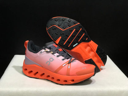 On Running Cloudsurfer Trail Waterproof Comfortable And Breathable Orange Running Shoes