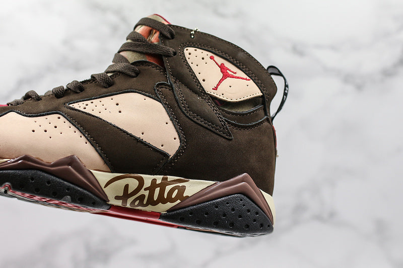 Nike Air Jordan 7 Retro Patta Shimmer Brown Sneakers