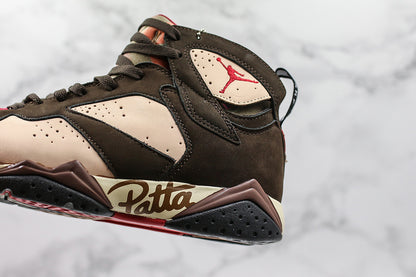 Nike Air Jordan 7 Retro Patta Shimmer Brown Sneakers