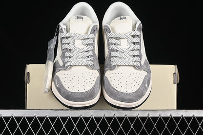 Travis Scott Fragment Design Nike Air Jordan 1 Low OG SP Light Grey White Sneakers