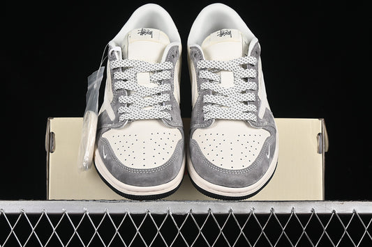 Travis Scott Fragment Design Nike Air Jordan 1 Low OG SP Light Grey White Sneakers