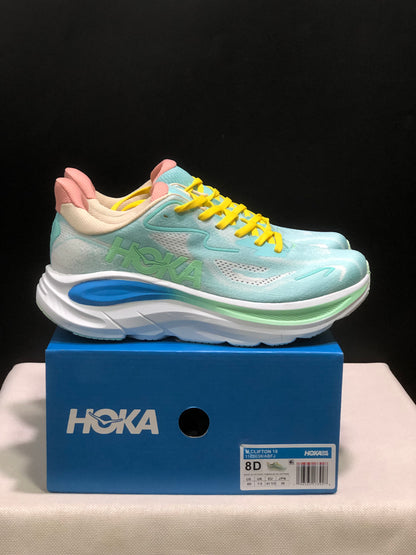 Hoka One One Clifton 10 Fashion Shoes Sneakers Light Blue