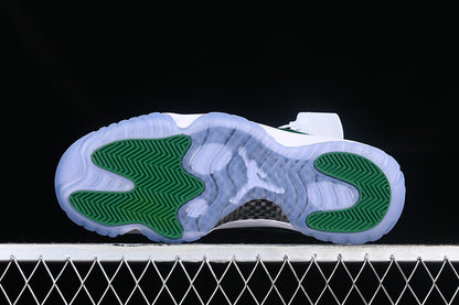 Nike Air Jordan 11 Retro Green White Sneakers