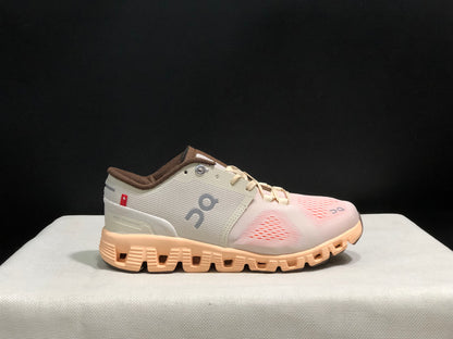 On Running Cloud X3 Shift Multi-Functional Running Shoes Ivory Grey/Light Orange