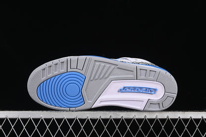 Nike Air Jordan Spizike Low White University Blue Grey Sneakers