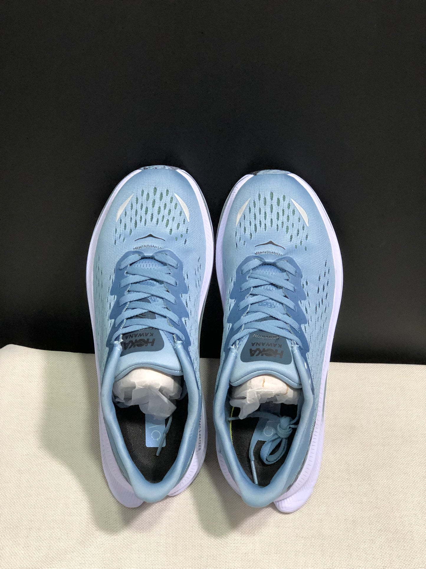 Hoka One One Kawana Cushioning Comfortable Gym Running Shoes Sneakers Light Blue