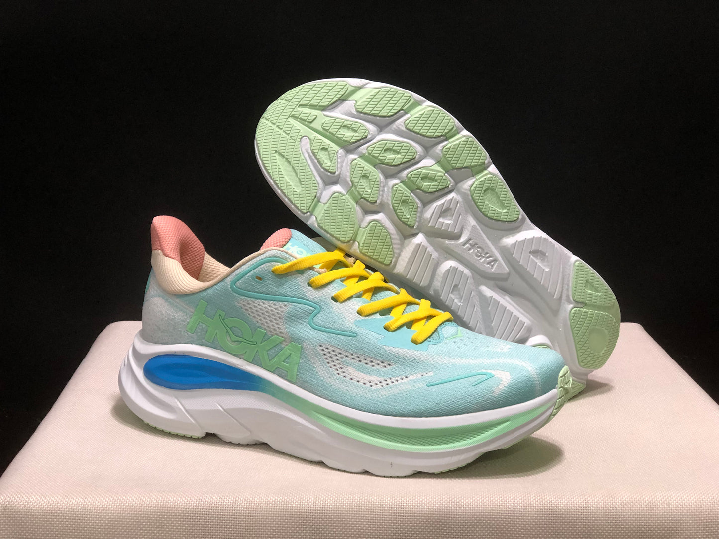 Hoka One One Clifton 10 Fashion Shoes Sneakers Light Blue