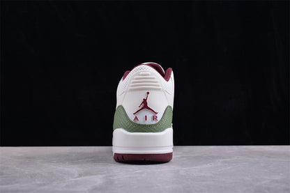 Nike Air Jordan 3 Retro Year Of The Dragon Red Green White Sneakers
