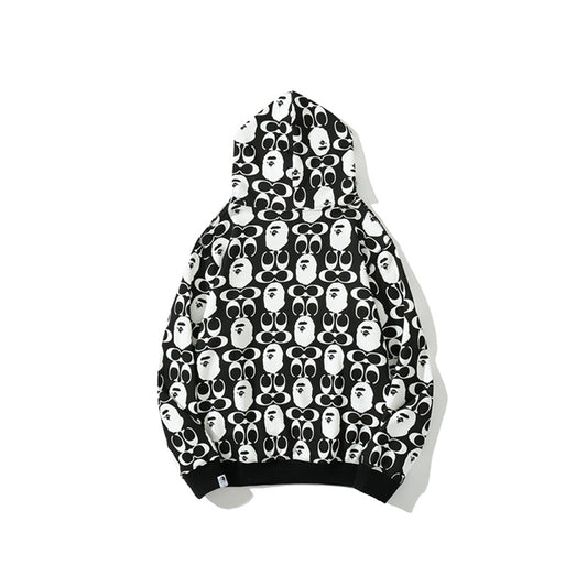 A Bathing Ape BAPE x COACH Co-Branded Hoodie Black And White