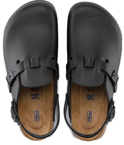 Birkenstock Kay SL Leather 1018226 Black Covered-Toe Slippers