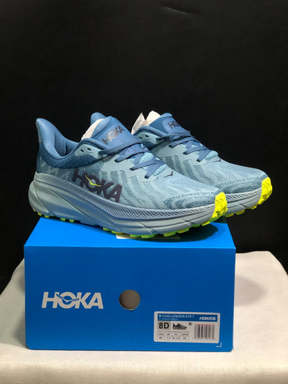 Hoka One One Challenger 7 Shock-absorbing Breathable Running Shoes Sneakers Light Blue