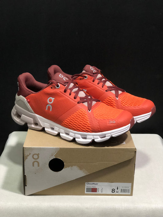 On Running Cloudflyer Shock-Absorbing Running Shoes Flame Red