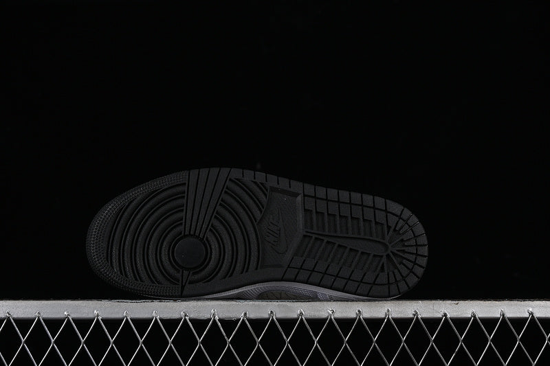 Nike Air Jordan 1 Low White Anthracite Black Sole Sneakers