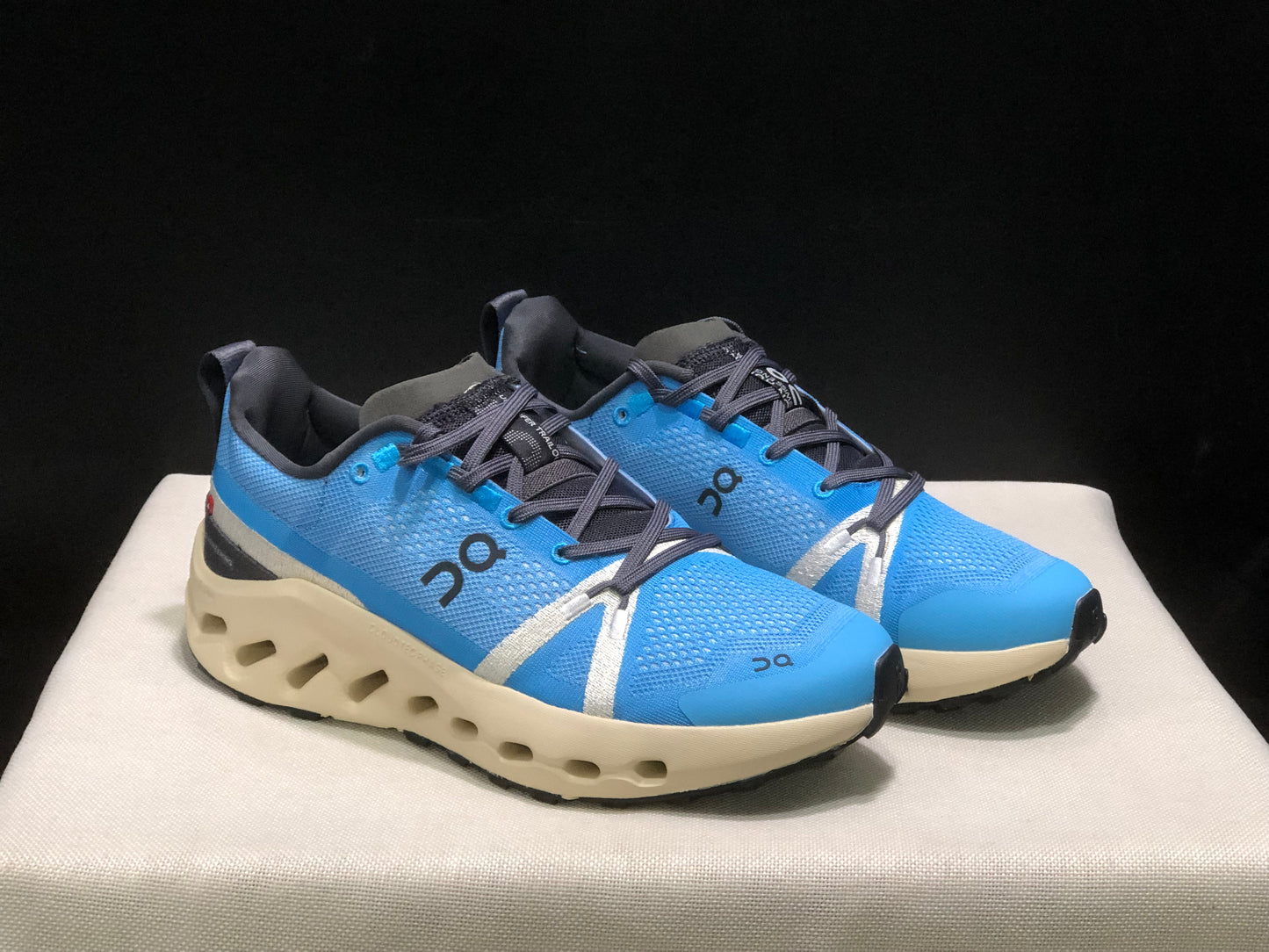 On Running Cloudsurfer Trail Waterproof Comfortable And Breathable Blue Running Shoes