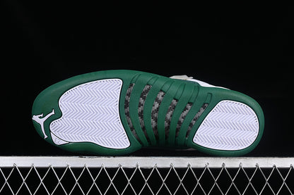 Nike Air Jordan 12 Retro Green White Sneakers
