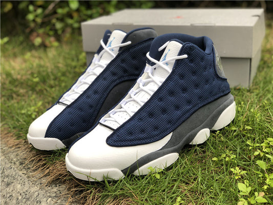 Nike Air Jordan 13 Retro Flint Blue White Sneakers
