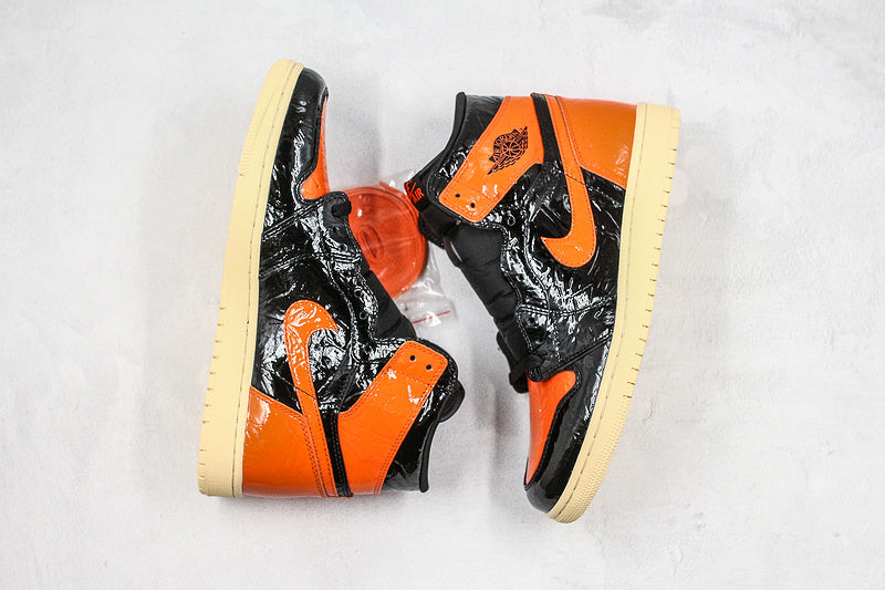 Nike Air Jordan 1 Retro OG High Shattered Backboard 3.0 Black Orange Sneakers