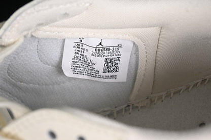 Nike Air Jordan 1 Low BURBERRY Travis Scott Fragment Design OG SP Grey White Sneakers