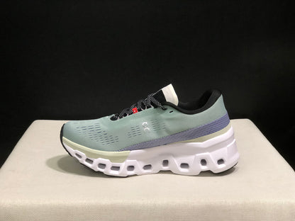 On Running Cloudmonster 2 Shock-Absorbing And Breathable Running Shoes Mineral/Aloe