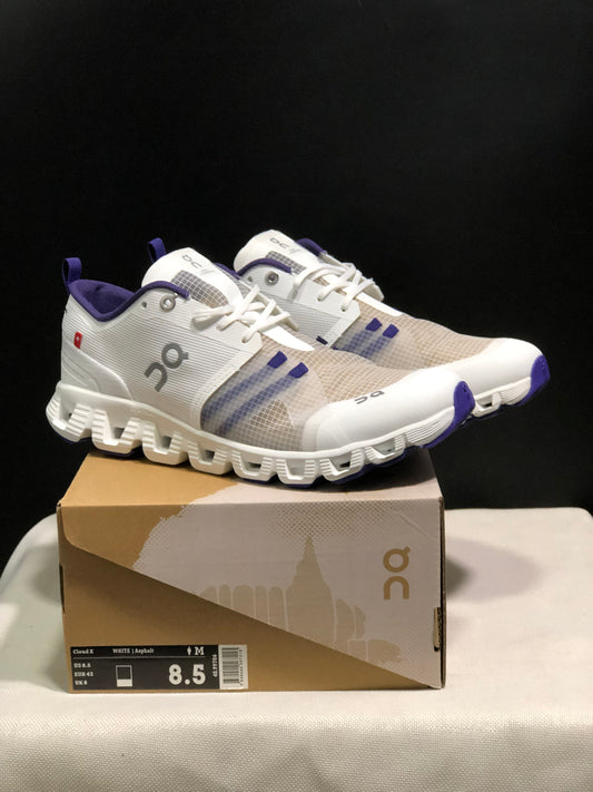 On Running Cloud X Shift Breathable And Shock-Absorbing Lightweight Running Shoes White/Purple