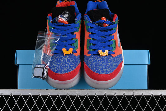 Nike Air Jordan 5 Low Doernbecher Hyper Royal Safety Orange University Red Sneakers