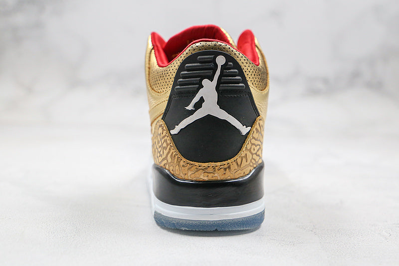 Nike Air Jordan 3 Retro Spike Lee Gold Oscars Sneakers Special Edition