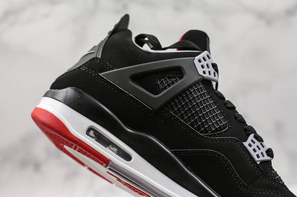 Nike Air Jordan 4 Retro Bred Reimagined Black Sneakers