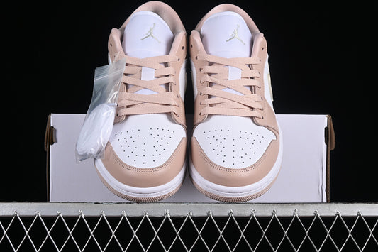 Nike Air Jordan 1 Low White Particle Beige Sneakers