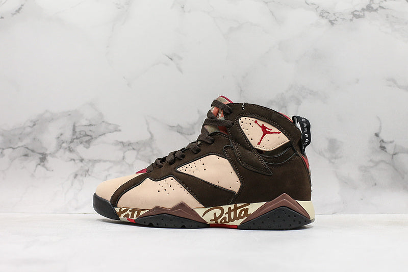 Nike Air Jordan 7 Retro Patta Shimmer Brown Sneakers