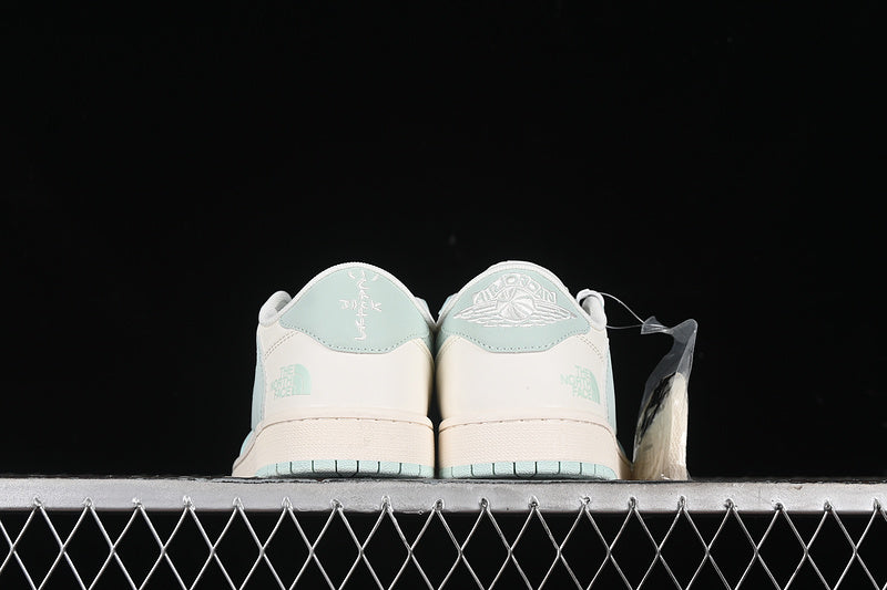 Nike Air Jordan 1 Low Travis Scott Fragment Design OG SP Mint Green White Sneakers