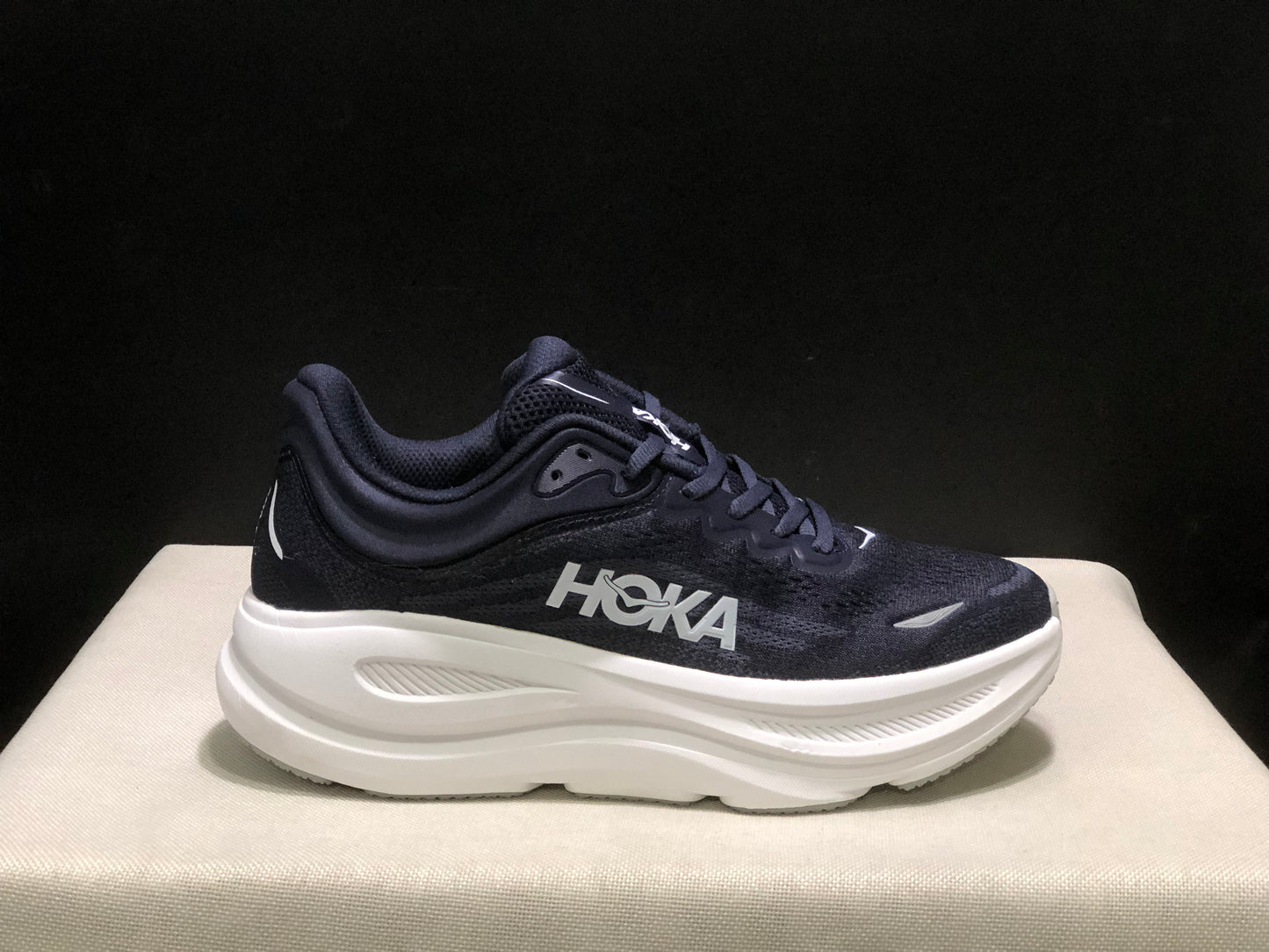 Hoka One One Bondi 9 Comfortable Low-top Running Shoes Sneakers Dark Purple