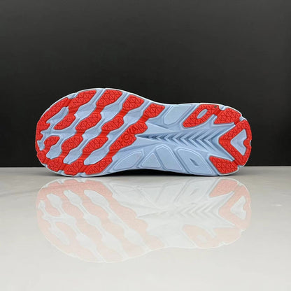 Hoka One One Clifton 8 Fashion Shoes Shock-absorbing Sneakers Blue Grey