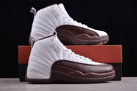 Nike Air Jordan 12 Retro Brown White Sneakers