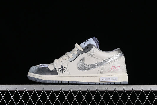 Nike Air Jordan 1 Low Vintage Grey Stealth White Sneakers