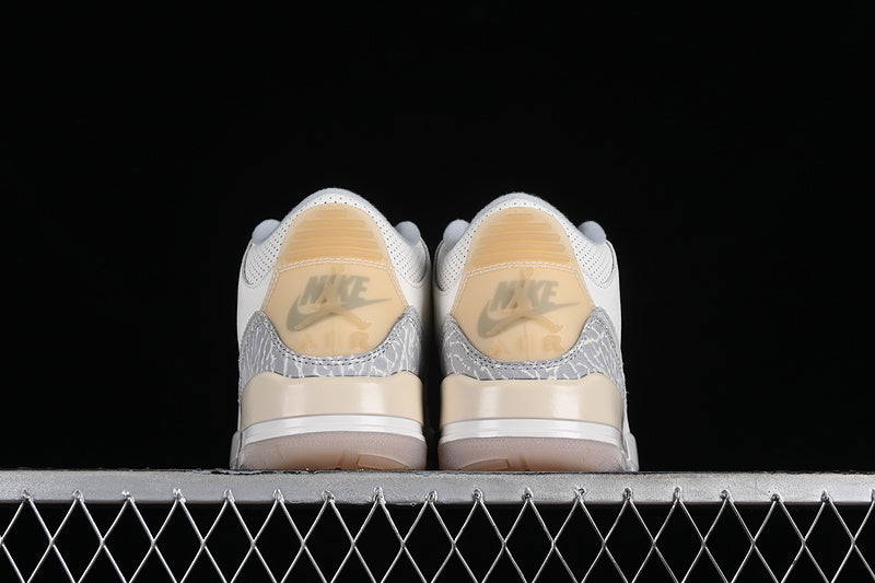 Nike Air Jordan 3 Craft Ivory Grey Mist Cream Sneakers