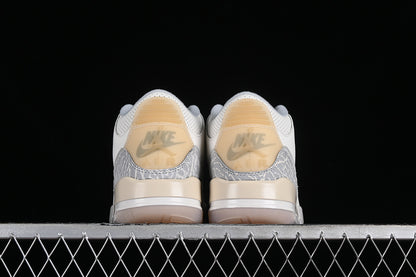 Nike Air Jordan 3 Craft Ivory Grey Mist Cream Sneakers