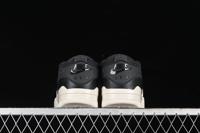 Nike Air Jordan 4 Black Light Bone White Sole Sneakers