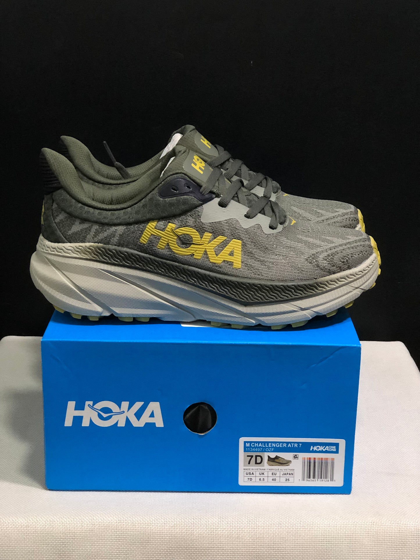 Hoka One One Challenger 7 Shock-absorbing Breathable Running Shoes Sneakers Taupe