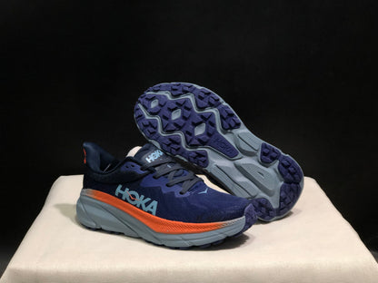 Hoka One One Challenger 7 Shock-absorbing Breathable Running Shoes Sneakers Navy