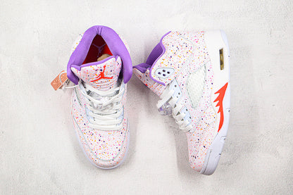 Nike Air Jordan 5 Retro GS Easter White Multicolour Sneakers