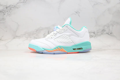 Nike Air Jordan 5 Retro Light Aqua Light Green White Sneakers