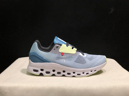 On Running Cloudstratus Breathable Support Running Shoes Grayish Blue
