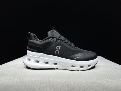 On Running Cloudnova X Comfortable Anti-Slip Running Shoes Black/White