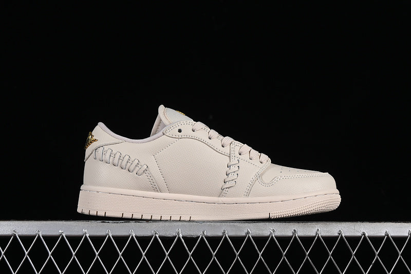 Nike Air Jordan 1 Low Method Of Make Metallic Gold Legende Light Brown Sneakers