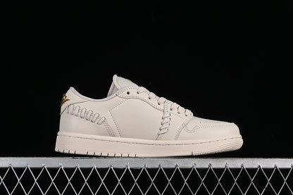 Nike Air Jordan 1 Low Method Of Make Metallic Gold Legende Light Brown Sneakers