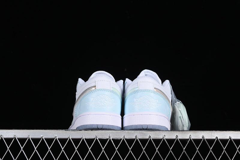 Nike Air Jordan 1 Low Super Violet Glacier Blue White Sneakers