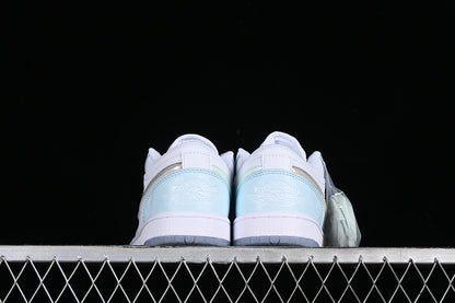 Nike Air Jordan 1 Low Super Violet Glacier Blue White Sneakers
