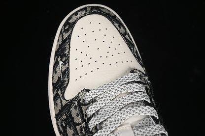 Nike Air Jordan 1 Low DIOR Black White Sneakers